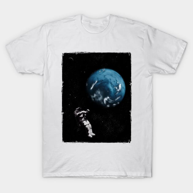 Astronaut Floating In Space T-Shirt by DyrkWyst